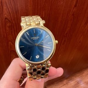 Raymond Weil 18k Gold Electroplated Watch